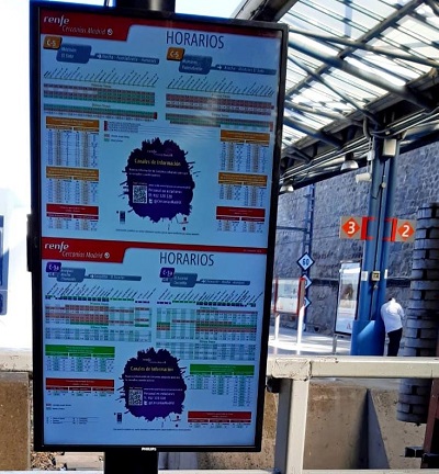Renfe instalar� pantallas digitales de informaci�n en las estaciones de cercan�as y ancho m�trico